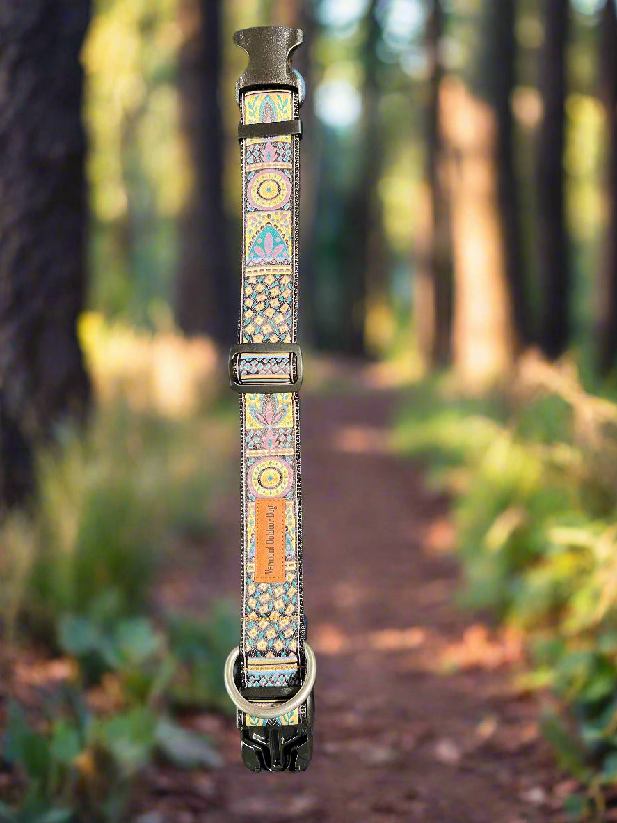 Dog Collar M Wide Adjustable 16-21"