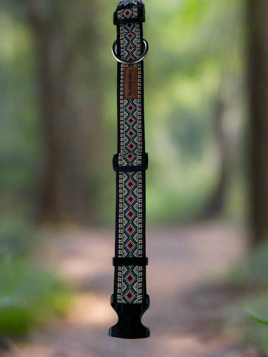 Dog Collar M Wide Adjustable 16-21"