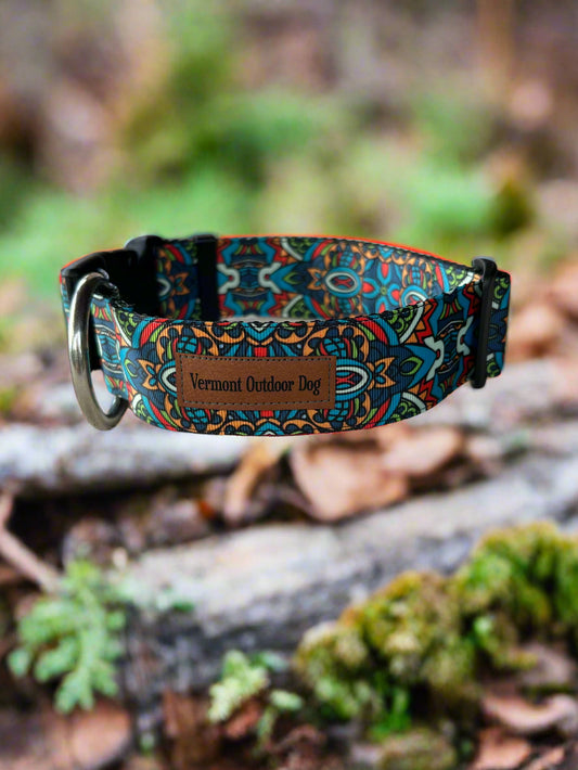 Dog Collar M Wide Adjustable 16-21"