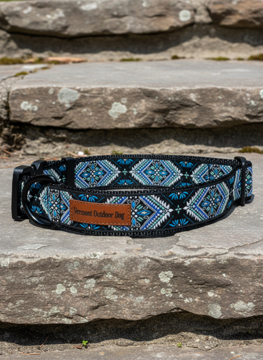 Dog Collar L Wide Adjustable 21-28" Tactical Buckle