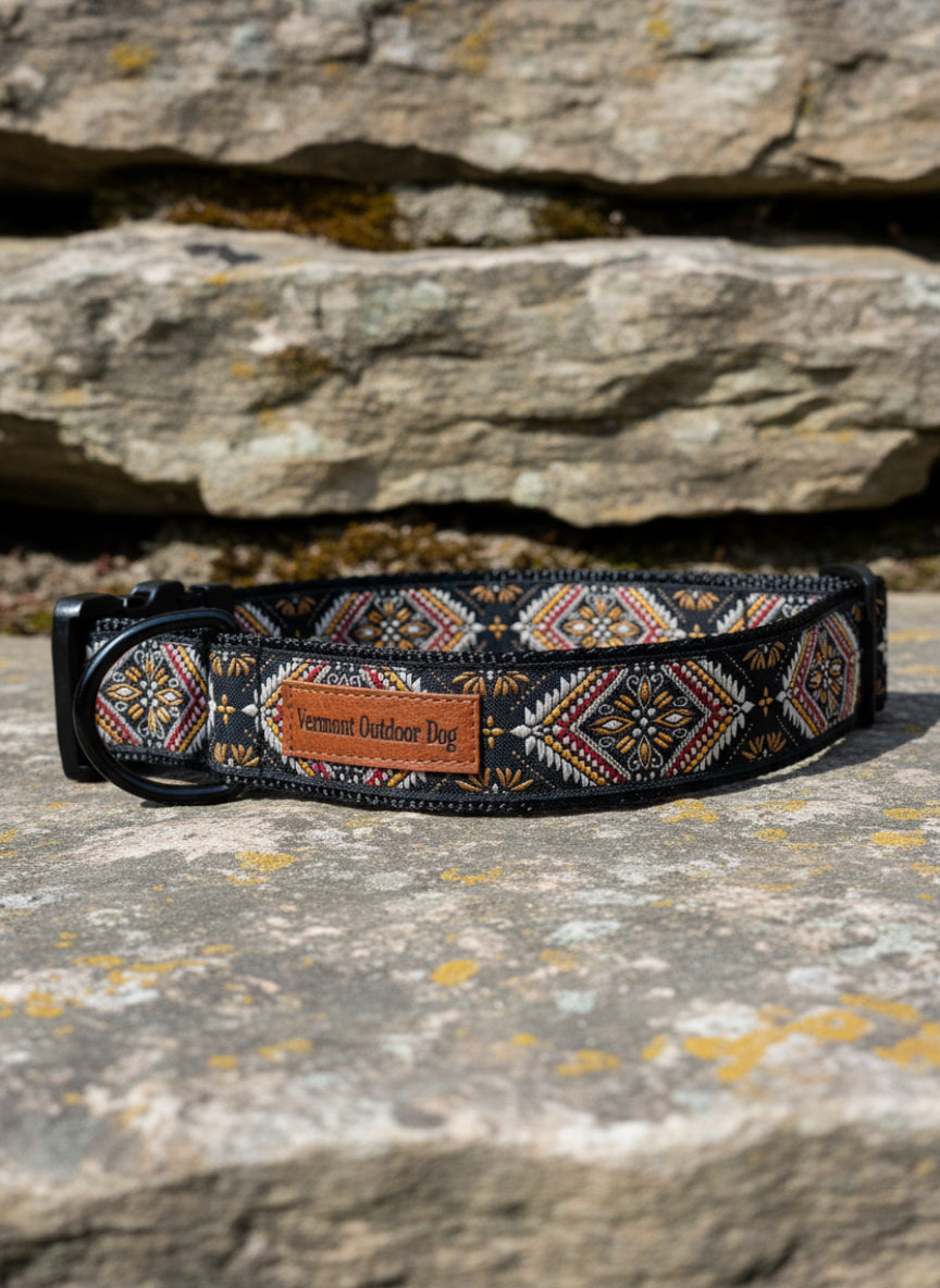 Dog Collar L Wide Adjustable 21-28" Tactical Buckle